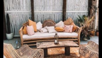 Υπάρχουν συμβουλές για τη διακόσμηση ενός εξωτερικού χώρου σαλονιού με μια νότα Boho;