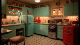 Ρετρό διακόσμηση κουζίνας για νοσταλγική αίσθηση