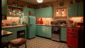 Ρετρό διακόσμηση κουζίνας για νοσταλγική αίσθηση